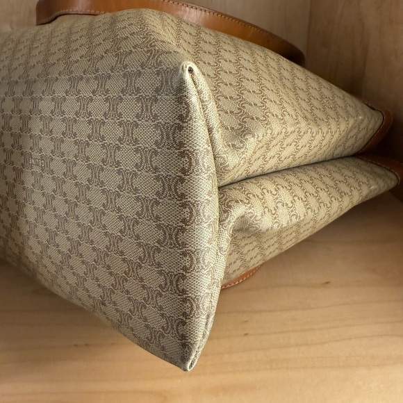 Celine Paris Big Bag Vintage Tan and Brown Monogram Tote - Picture 5 of 9